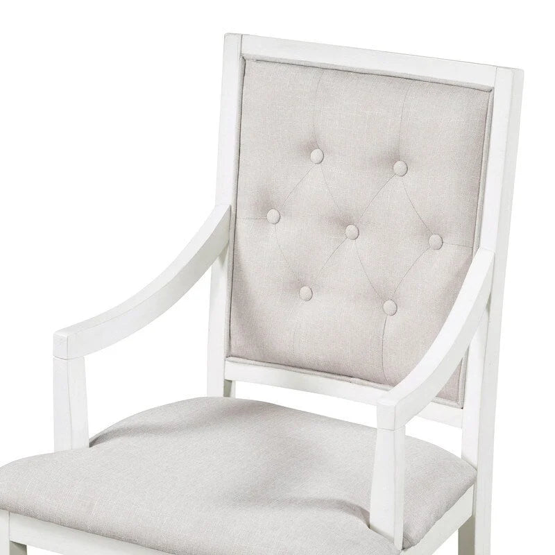 Retro 5-piece Dining Set Extendable Round Table and 4 Chairs for Kitchen Dining Room