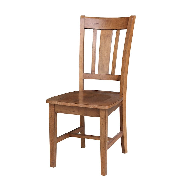 36  Round Solid Wood Extension Dining Table with 2 Dining Chairs