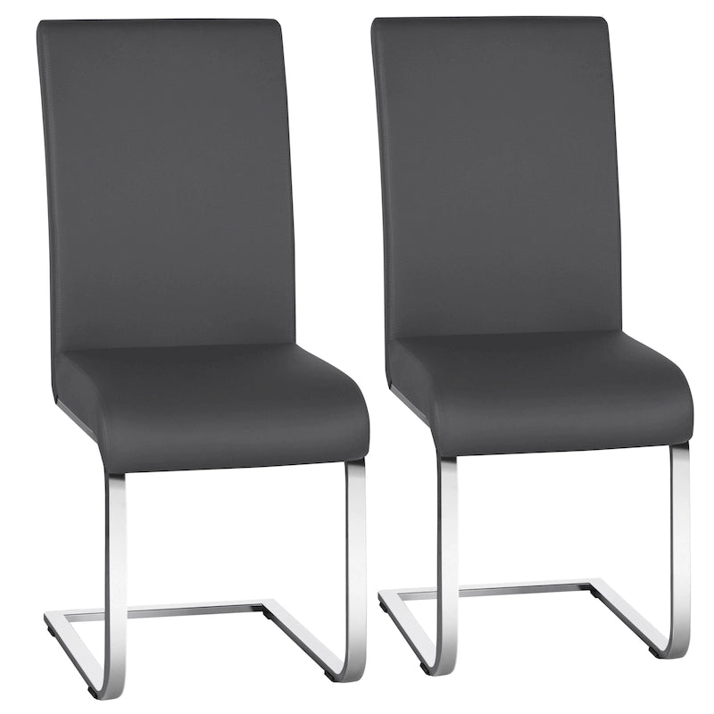 Yaheetech 2pcs Dining Chairs High Back Padded Chairs for Home