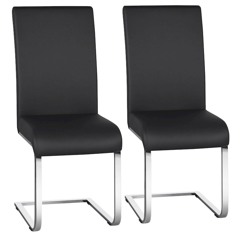 Yaheetech 2pcs Dining Chairs High Back Padded Chairs for Home