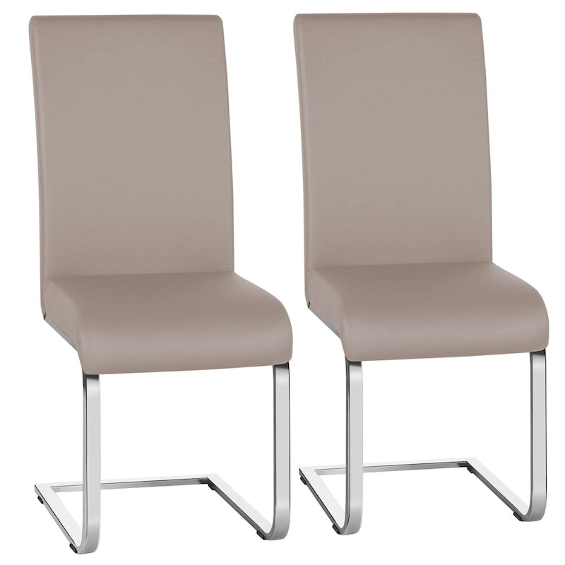 Yaheetech 2pcs Dining Chairs High Back Padded Chairs for Home