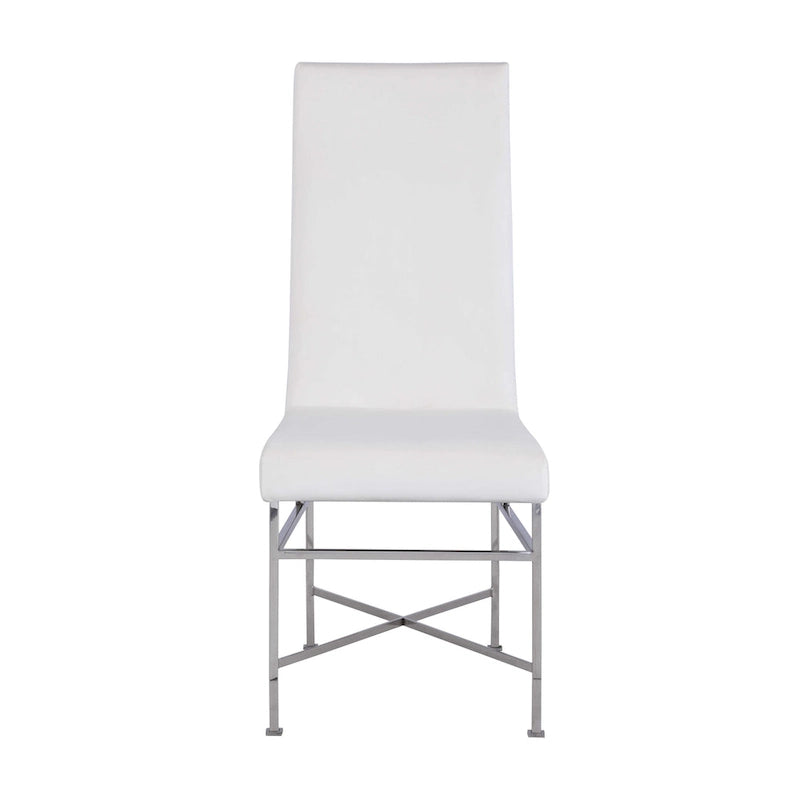 Somette Contemporary Side Chair with Steel Frame, Set of 2 - N/A