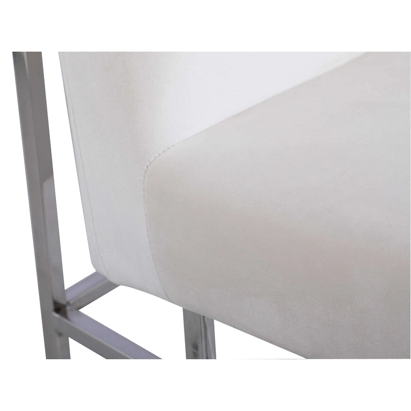 Somette Contemporary Side Chair with Steel Frame, Set of 2 - N/A