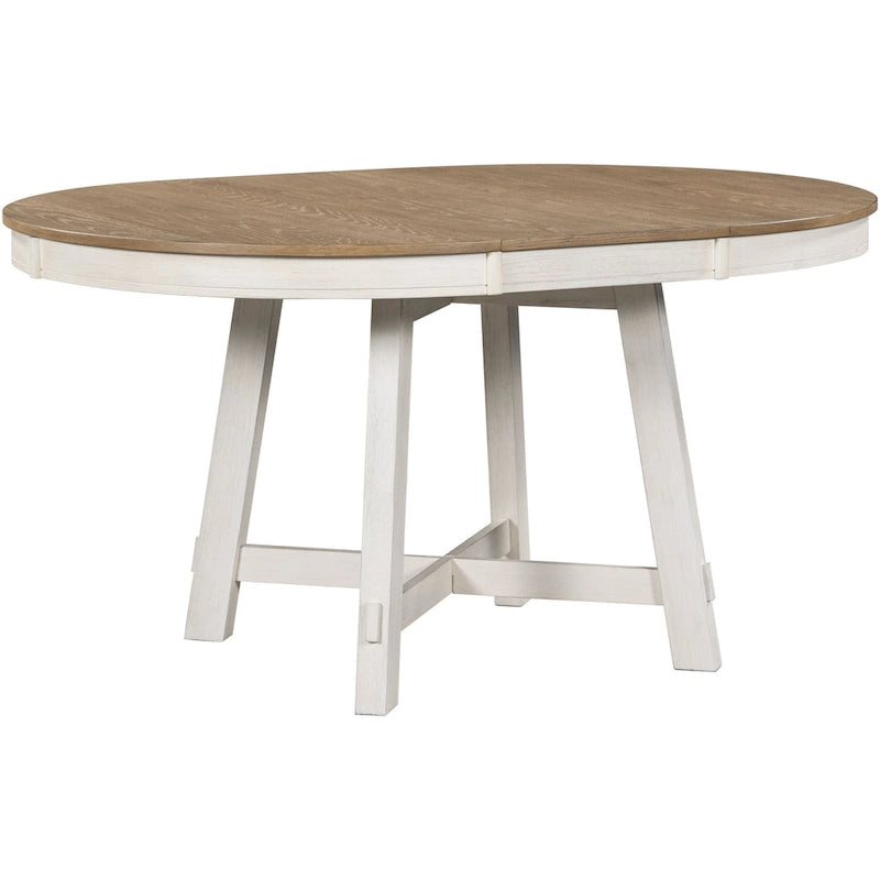 5-Piece Extendable Dining Table Set with Upholstered Chairs