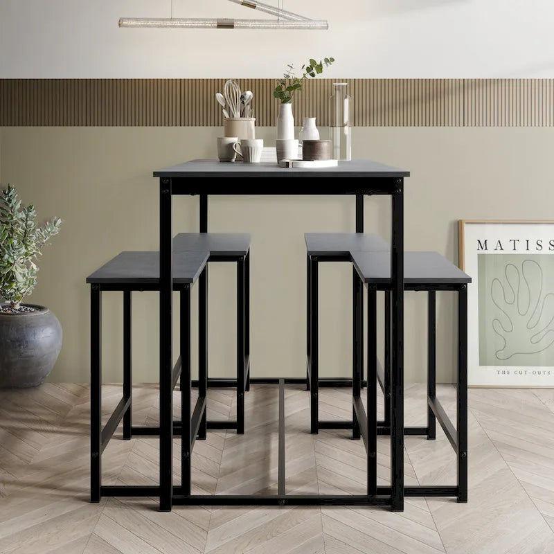 CraftPorch Elegant 5-piece Metal Dining Set