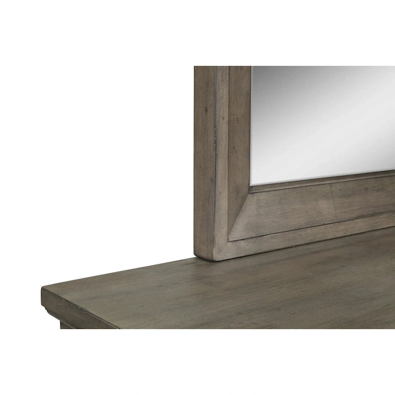 New Classic Furniture Salinger Pewter 5-Piece Bedroom Set with 2-Nightstand