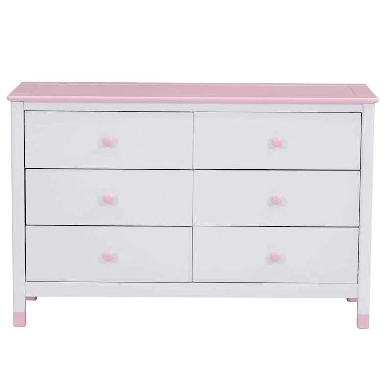 Merax Wooden Storage Dresser with 6 Drawers