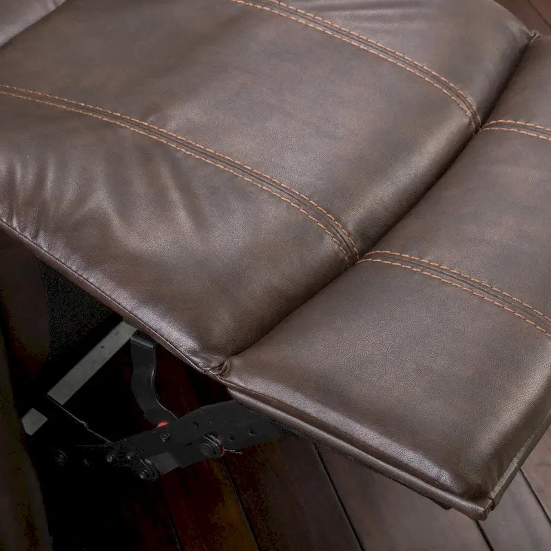 Charlie Bonded Leather Glider Recliner by Christopher Knight Home