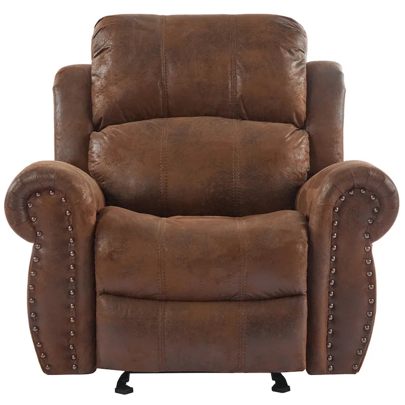 Charlie Bonded Leather Glider Recliner by Christopher Knight Home