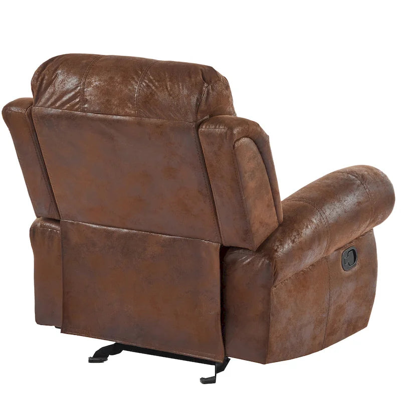 Charlie Bonded Leather Glider Recliner by Christopher Knight Home
