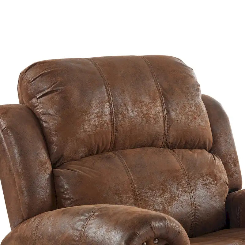 Charlie Bonded Leather Glider Recliner by Christopher Knight Home