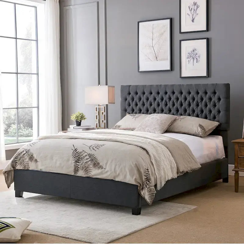 Kaelyn Upholstered Tufted Queen Bed Set by Christopher Knight Home