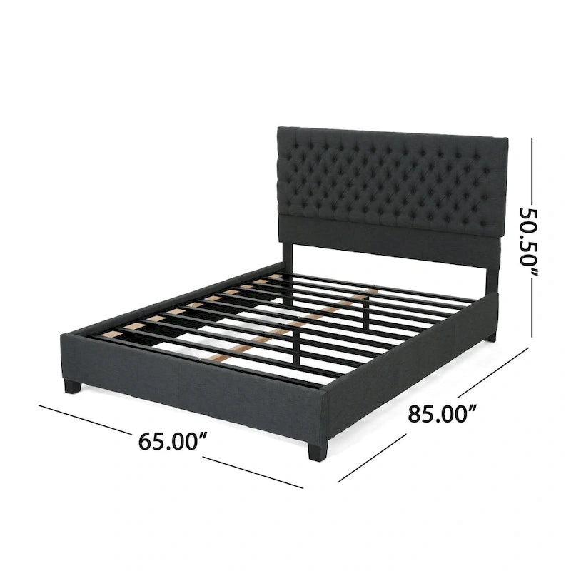 Kaelyn Upholstered Tufted Queen Bed Set by Christopher Knight Home