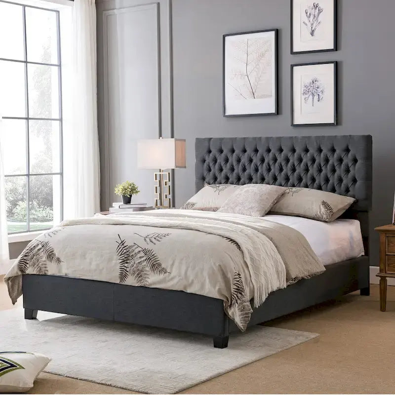 Kaelyn Upholstered Tufted Queen Bed Set by Christopher Knight Home