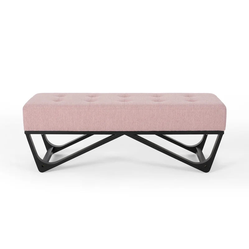Ursa Contemporary Fabric Ottoman Bench by Christopher Knight Home