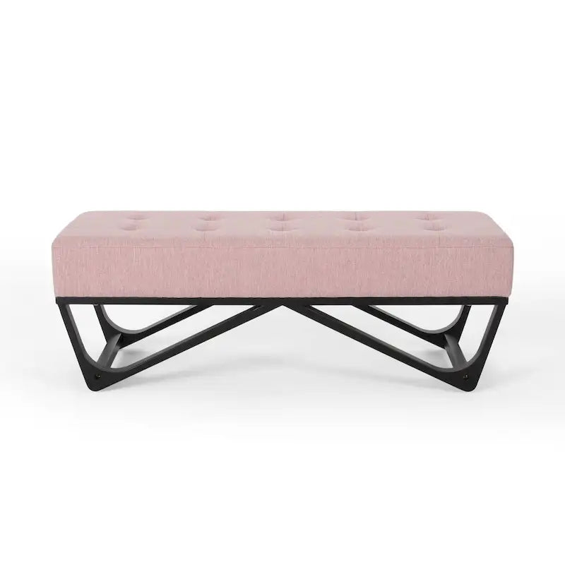 Ursa Contemporary Fabric Ottoman Bench by Christopher Knight Home