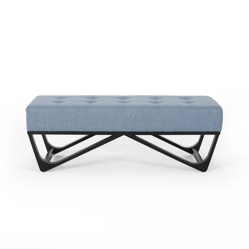 Ursa Contemporary Fabric Ottoman Bench by Christopher Knight Home