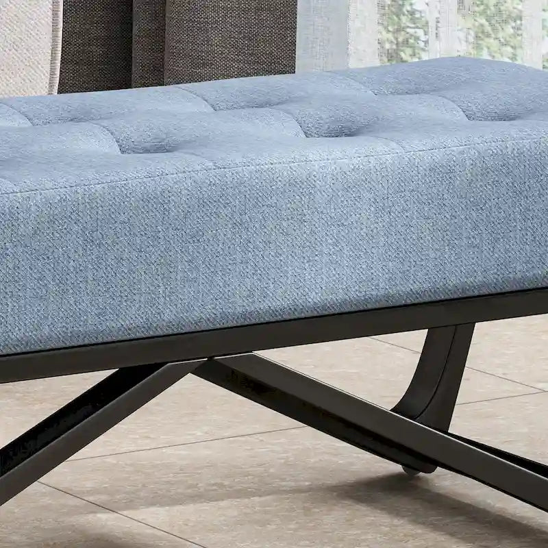 Ursa Contemporary Fabric Ottoman Bench by Christopher Knight Home