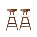 Stocker Fabric and Rubberwood Counter Stools (Set of 2) by Christopher Knight Home