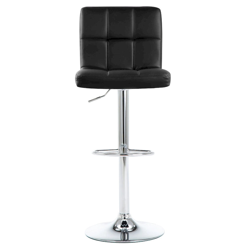 Faux Leather or Velvet Upholstered Adjustable Barstools Counter Bar Pub Height Stools set of 2