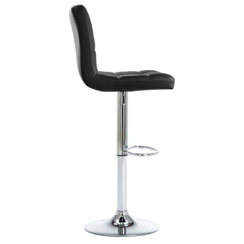 Faux Leather or Velvet Upholstered Adjustable Barstools Counter Bar Pub Height Stools set of 2