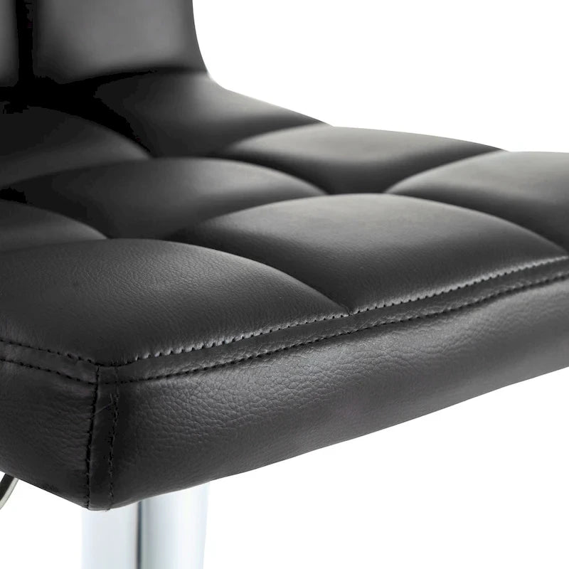 Faux Leather or Velvet Upholstered Adjustable Barstools Counter Bar Pub Height Stools set of 2