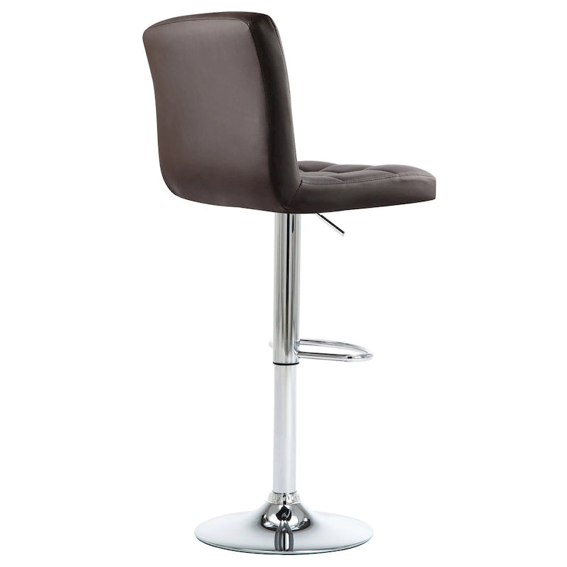 Faux Leather or Velvet Upholstered Adjustable Barstools Counter Bar Pub Height Stools set of 2