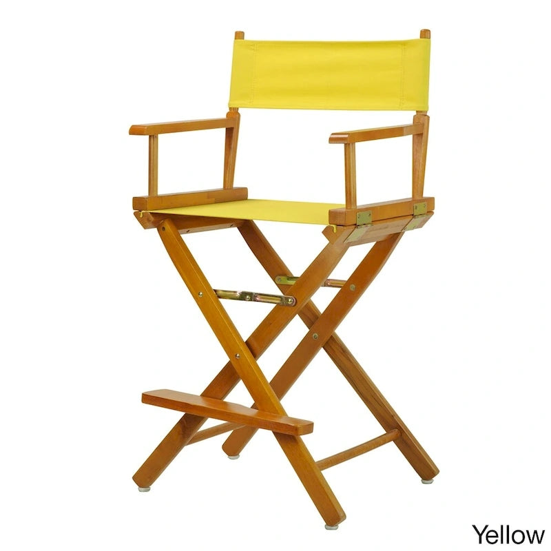 Honey Oak Frame 24-inch Counter-height Director's Chair