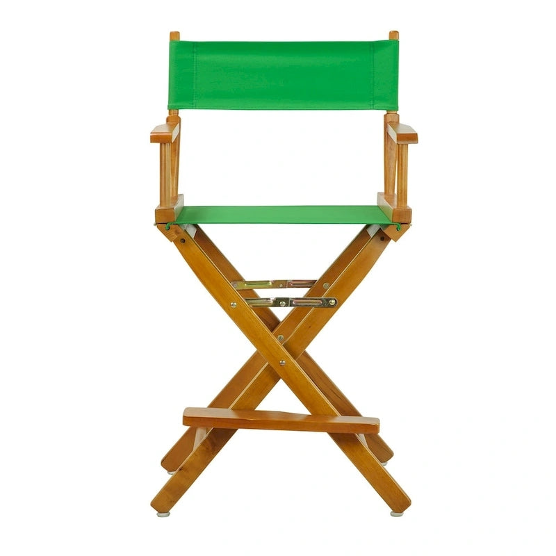 Honey Oak Frame 24-inch Counter-height Director's Chair