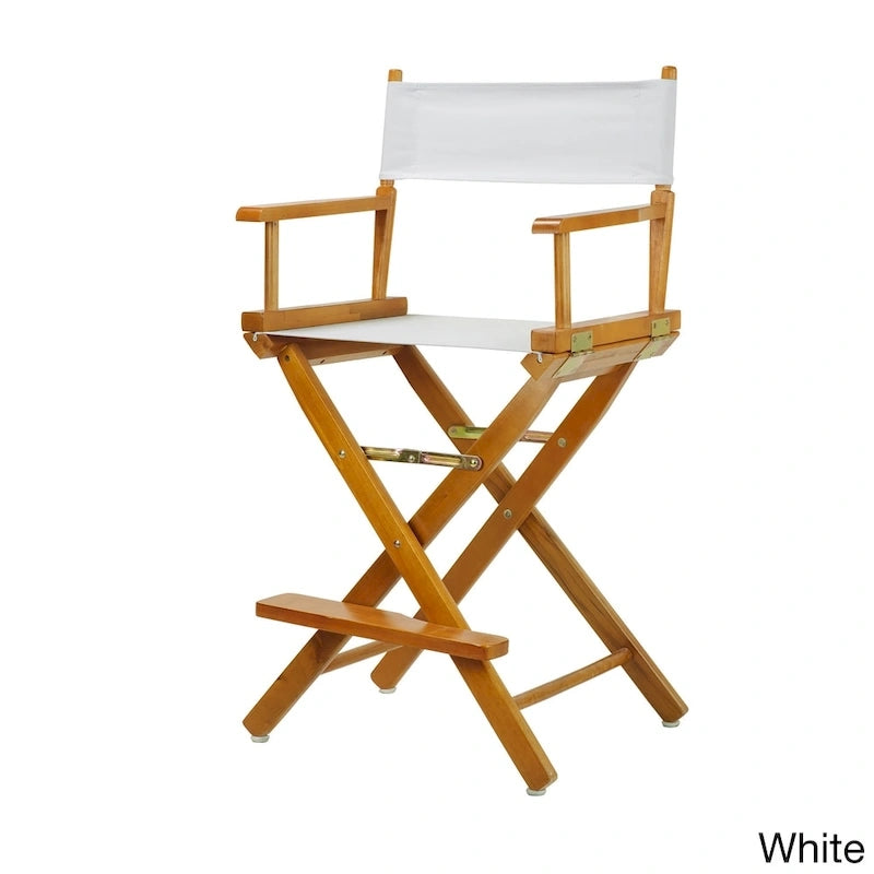 Honey Oak Frame 24-inch Counter-height Director's Chair