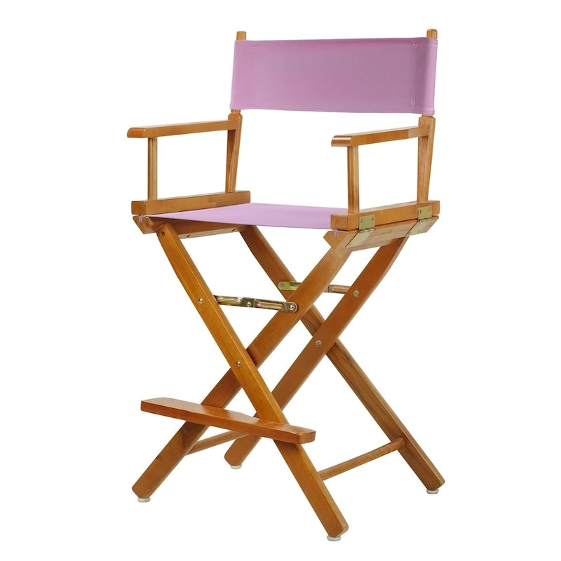 Honey Oak Frame 24-inch Counter-height Director's Chair
