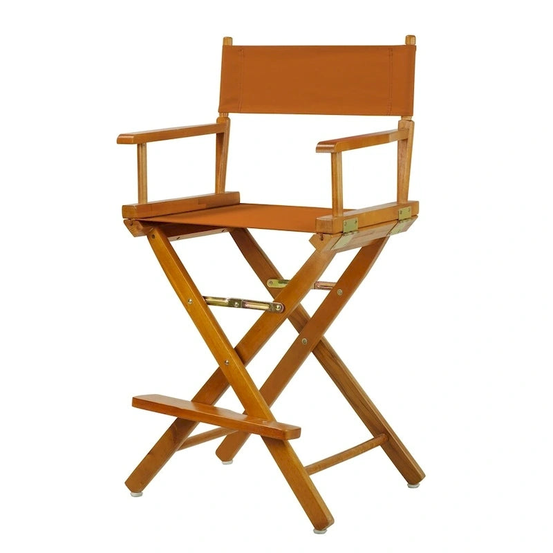Honey Oak Frame 24-inch Counter-height Director's Chair