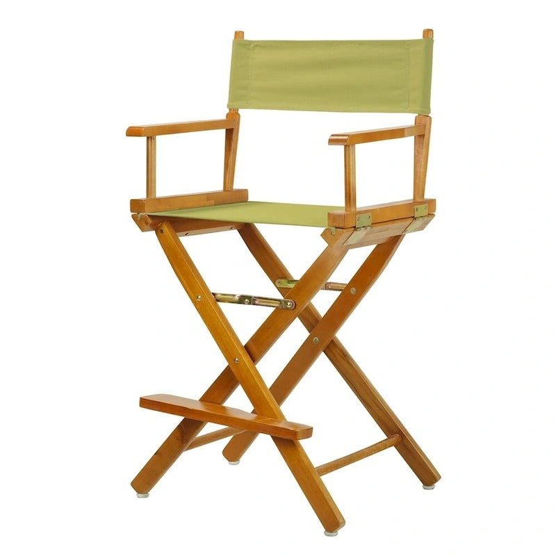 Honey Oak Frame 24-inch Counter-height Director's Chair