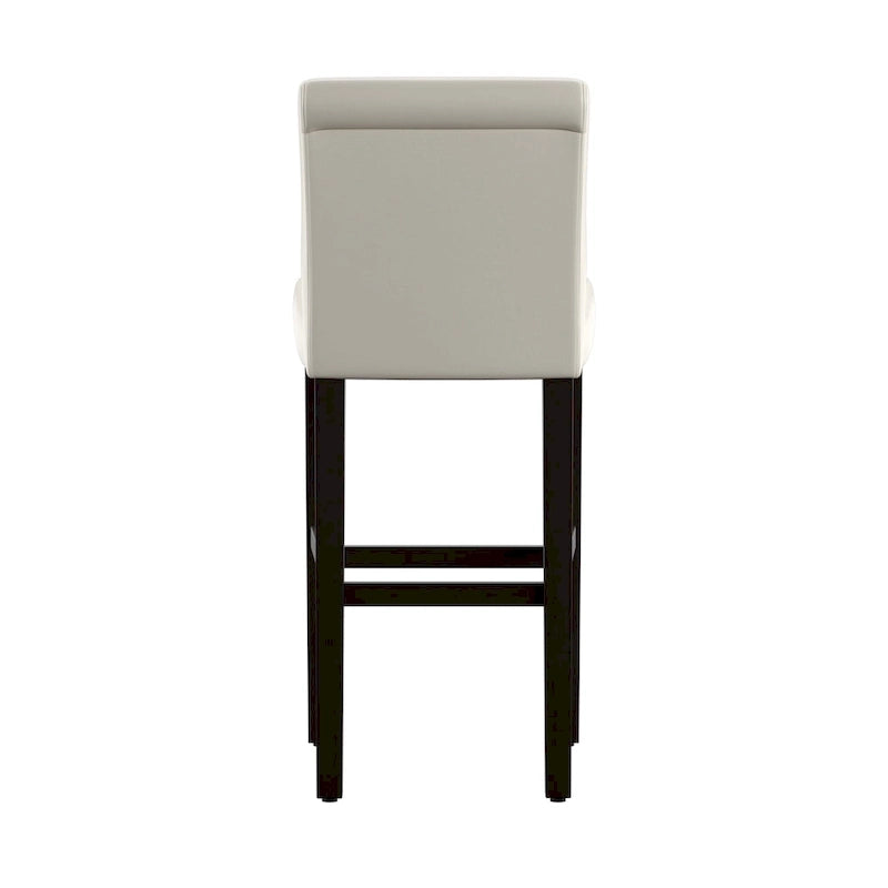 Bennett White Faux Leather 29-inch High Back Bar Stools (Set of 2) by iNSPIRE Q Bold