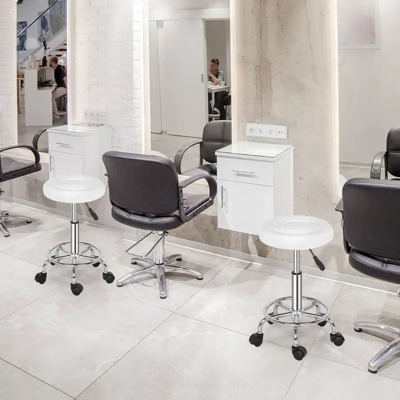 Adjustable Rolling Swivel Salon Stool Chair for Tattoo Massage Facial Spa,Bar Stool