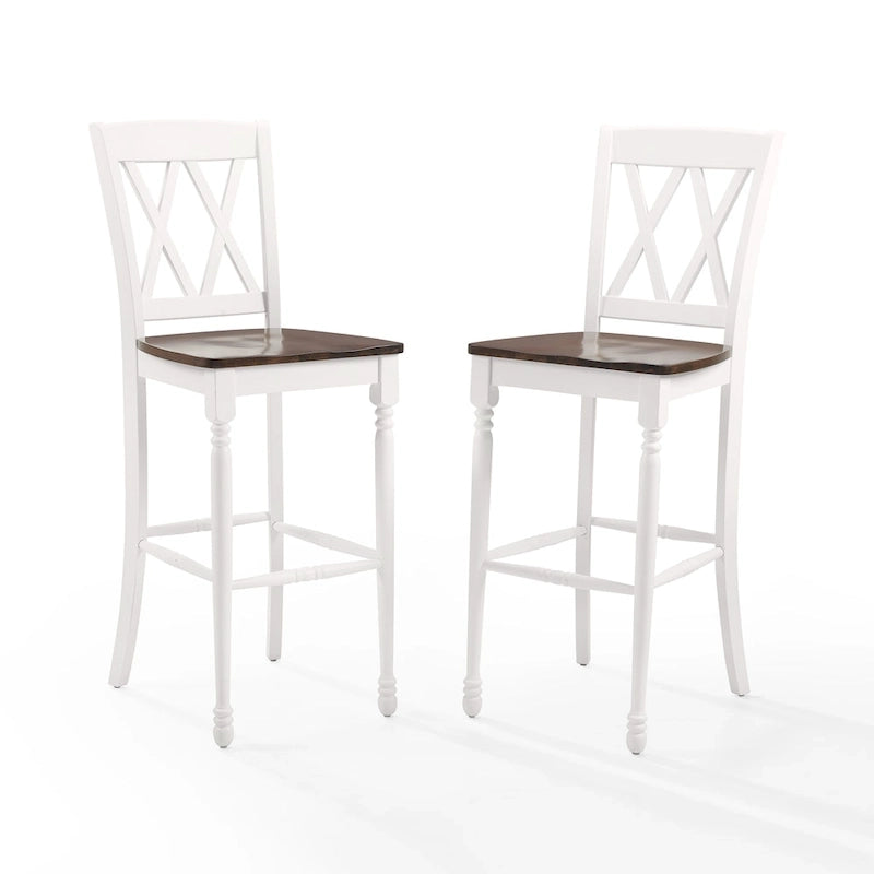 Crosley Shelby 2Pc Bar Stool Set - 18 W x21.75 D x 46.5 H