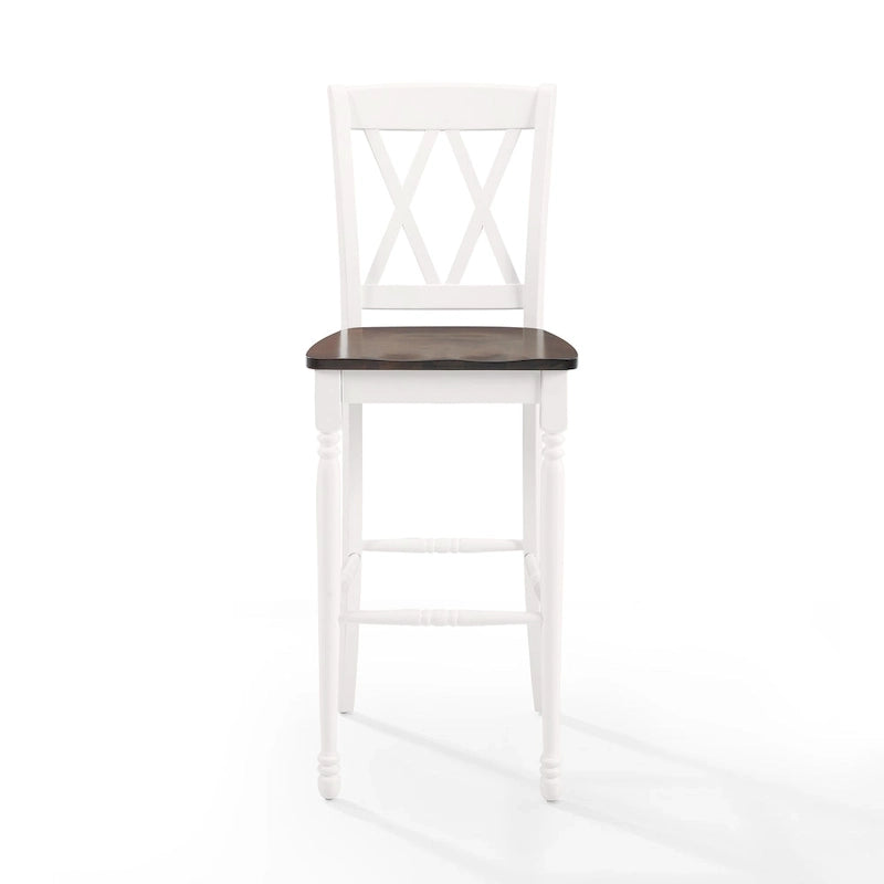 Crosley Shelby 2Pc Bar Stool Set - 18 W x21.75 D x 46.5 H