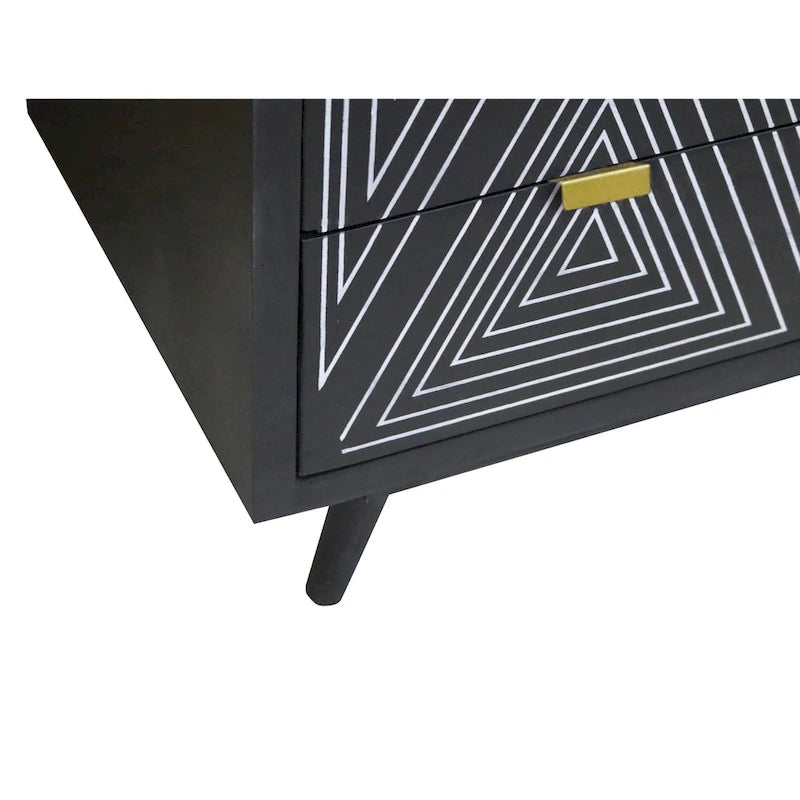 Bidi Mid-Century Modern 4-Drawer Mini Chest by Furniture of America