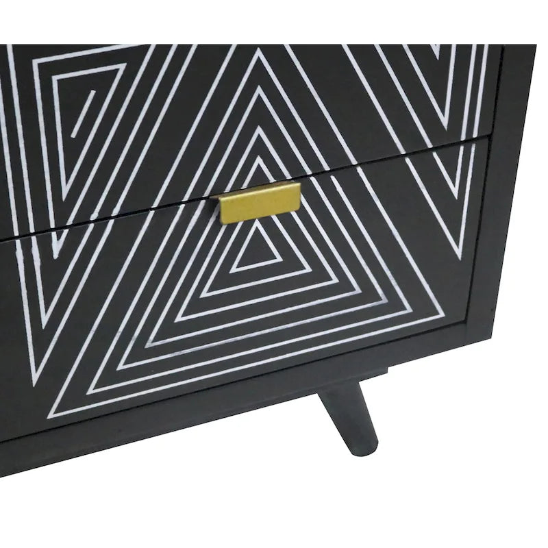 Bidi Mid-Century Modern 4-Drawer Mini Chest by Furniture of America