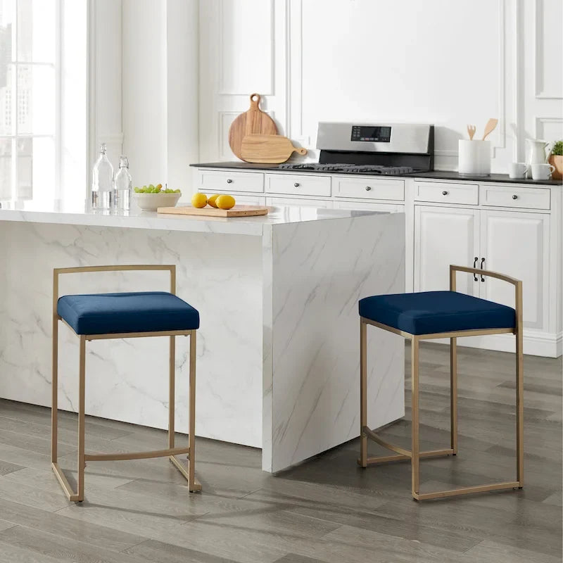 Crosley Harlowe 2-Piece Counter Height Bar Stool Set