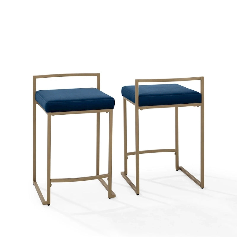 Crosley Harlowe 2-Piece Counter Height Bar Stool Set
