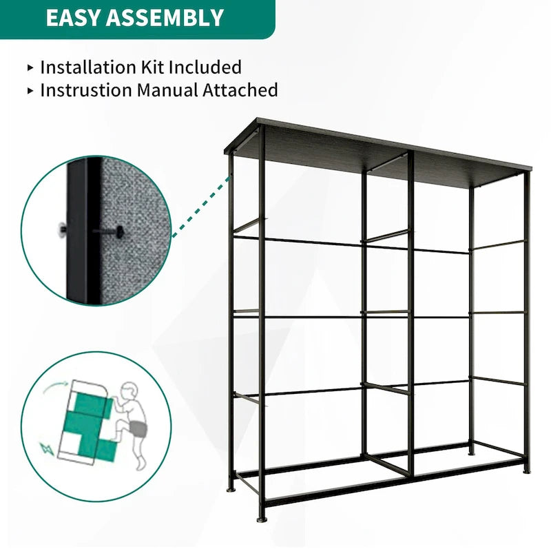 Modern 8-drawers Vertical Fabric Dresser Bedroom Storage Tower