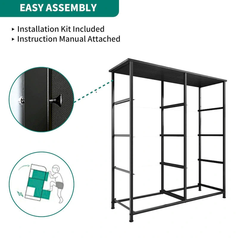 Modern 8-drawers Vertical Fabric Dresser Bedroom Storage Tower