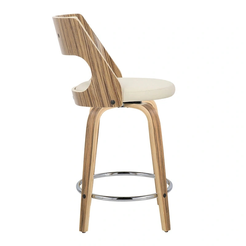 Carson Carrington Alingsas Mid-century Modern Counter Stool (Set of 2)
