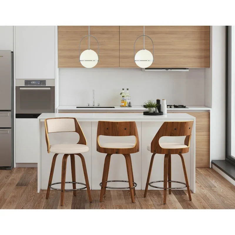 Carson Carrington Alingsas Mid-century Modern Counter Stool (Set of 2)