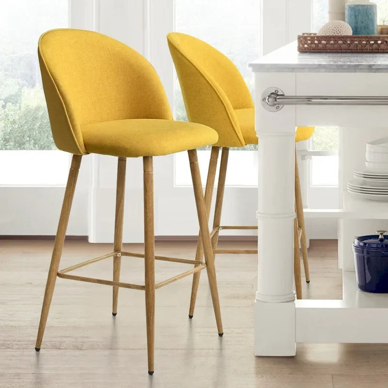 Upholstered 26 inch Counter Stool (Set of 2) - 37.6 x16.7 x16.7