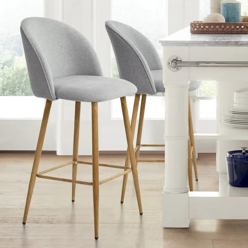 Upholstered 26 inch Counter Stool (Set of 2) - 37.6 x16.7 x16.7 