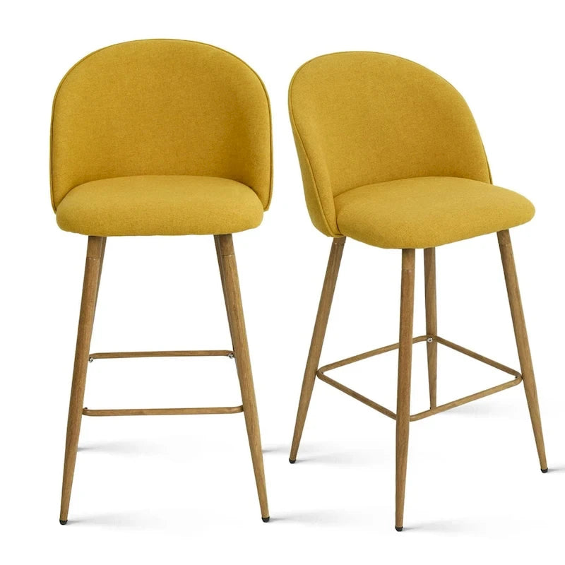 Upholstered 26 inch Counter Stool (Set of 2) - 37.6 x16.7 x16.7