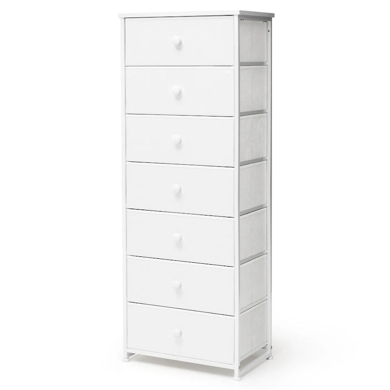 7 Drawers Chest Furniture Storage Tower Organizer Unit for Bedroom