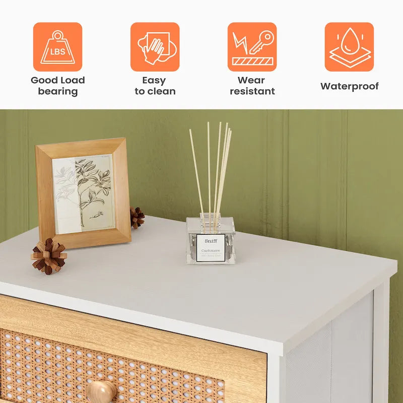 7 Drawers Chest Furniture Storage Tower Organizer Unit for Bedroom